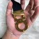 AAA Copy Cheap Ferragamo Belt - Double Gancini Buckle In Yellow Gold (6)_th.jpg